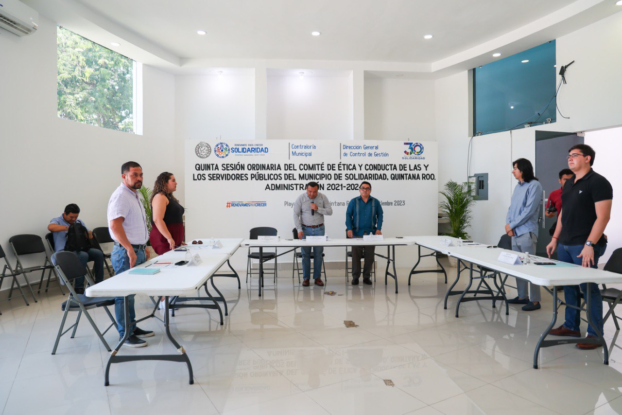 Trabajadores capacitados y conocedores del código de ética y conducta – H. Ayuntamiento de Solidaridad