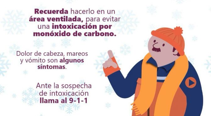 Este lunes, prevén temperaturas de entre 0 a 5 grados y lluvias, pide PC extremar precauciones