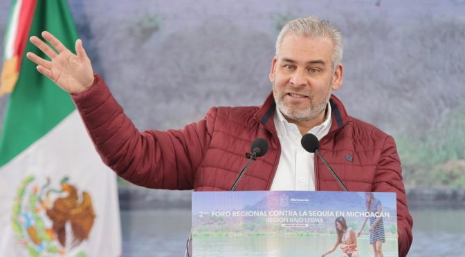 No se escatimarán recursos para enfrentar la sequía en Michoacán: Bedolla